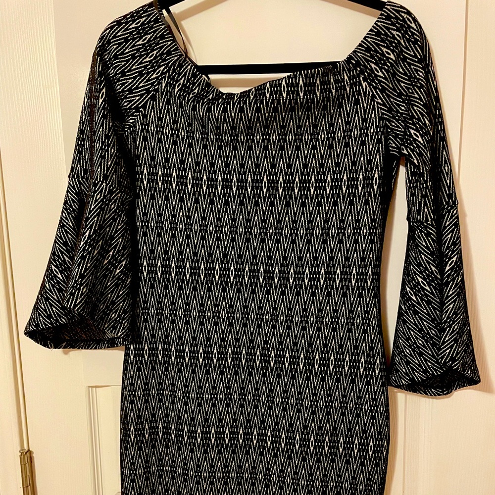 TMHL dress with bell sleeves